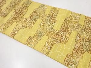 リサイクル　抽象模様織出し名古屋帯